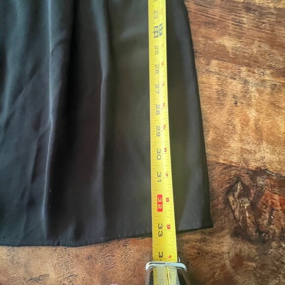 Halston Heritage Black & Gold Kimono Sleeve Mini Dress With Abstract Print Size - Picture 12 of 14